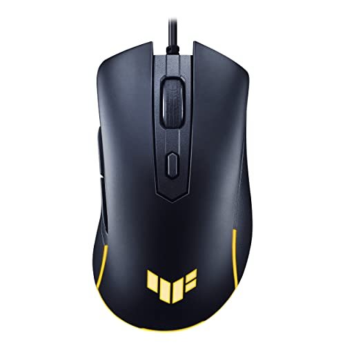 ASUS TUF Gaming M3 Gen II Gaming Mouse, Wired, 59g Lightweight, IP56 dust & Water Resistance, Antibacterial Guard, 8K DPI Optical Sensor, 6 Programmable Buttons, Teflon Mouse Feet, Black
