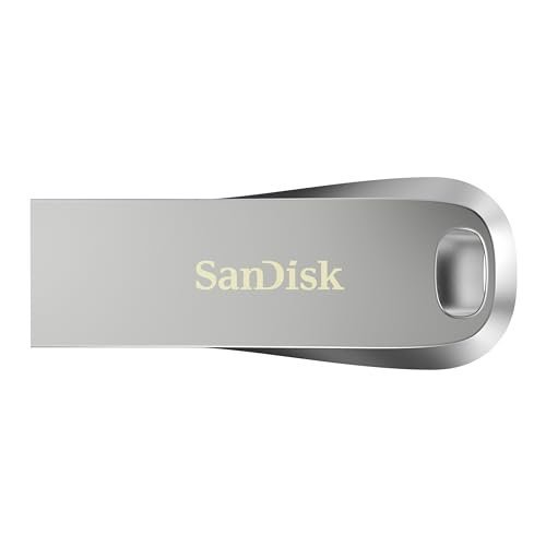 SanDisk 64GB Ultra Luxe USB Flash Drive, USB 3.2 Gen 1 + USB 3.0 capable up to 150 MB/s read speeds, Password protection, Data recovery software