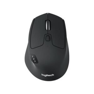 Logitech M720 Triathlon Multi-Device Wireless Mouse, Bluetooth, USB Unifying Receiver, 1000 DPI, 6 Programmable Buttons, 2-Year Battery, Compatible with Laptop, PC, Mac, iPadOS - Grey
