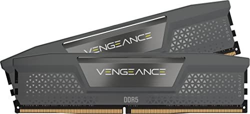 CORSAIR VENGEANCE DDR5 32GB (2x16GB) DDR5 6000MHz CL30 AMD EXPO Intel XMP iCUE Compatible Computer Memory ? Grey (CMK32GX5M2B6000Z30)