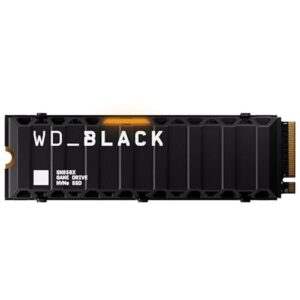 WD_BLACK SN850X 4TB SSD, M.2 2280 NVMe SSD with Heatsink, Read speeds up to 7300 MB/s, Write speeds up to 6,600 MB/s, Gaming Expansion SSD, PCIe Gen4 NVMe, High Performance Internal SSD, Black