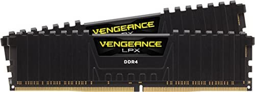 CORSAIR VENGEANCE LPX DDR4 RAM 32GB (2x16GB) 3600MHz CL18-22-22-42 1.35V Intel XMP AMD EXPO Computer Memory ? Black (CMK32GX4M2Z3600C18)