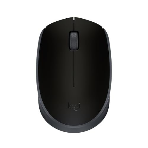 Logitech B170 Wireless Mouse, 2.4 GHz with USB Nano Receiver, Optical Tracking, 12-Months Battery Life, Ambidextrous, PC / Mac / Laptop - Grey