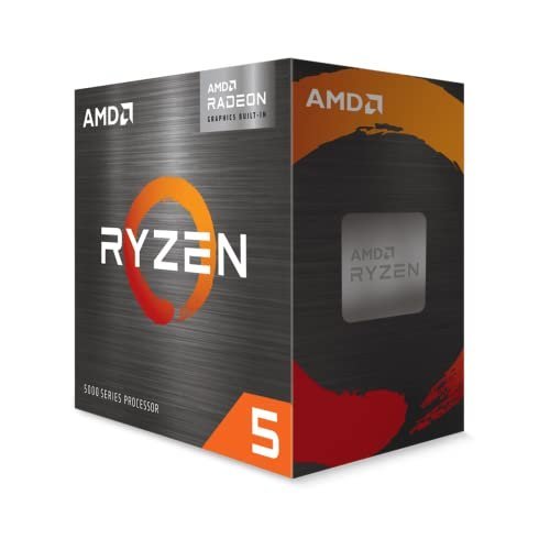 AMD Ryzensets 5 5600G processor ( integrated Radeon Graphics, 6 Cores /12 Threads, 65W DTP, AM4 Socket, 19MB cache, up to 4.4 Ghz max boost, wraith stealth cooler)