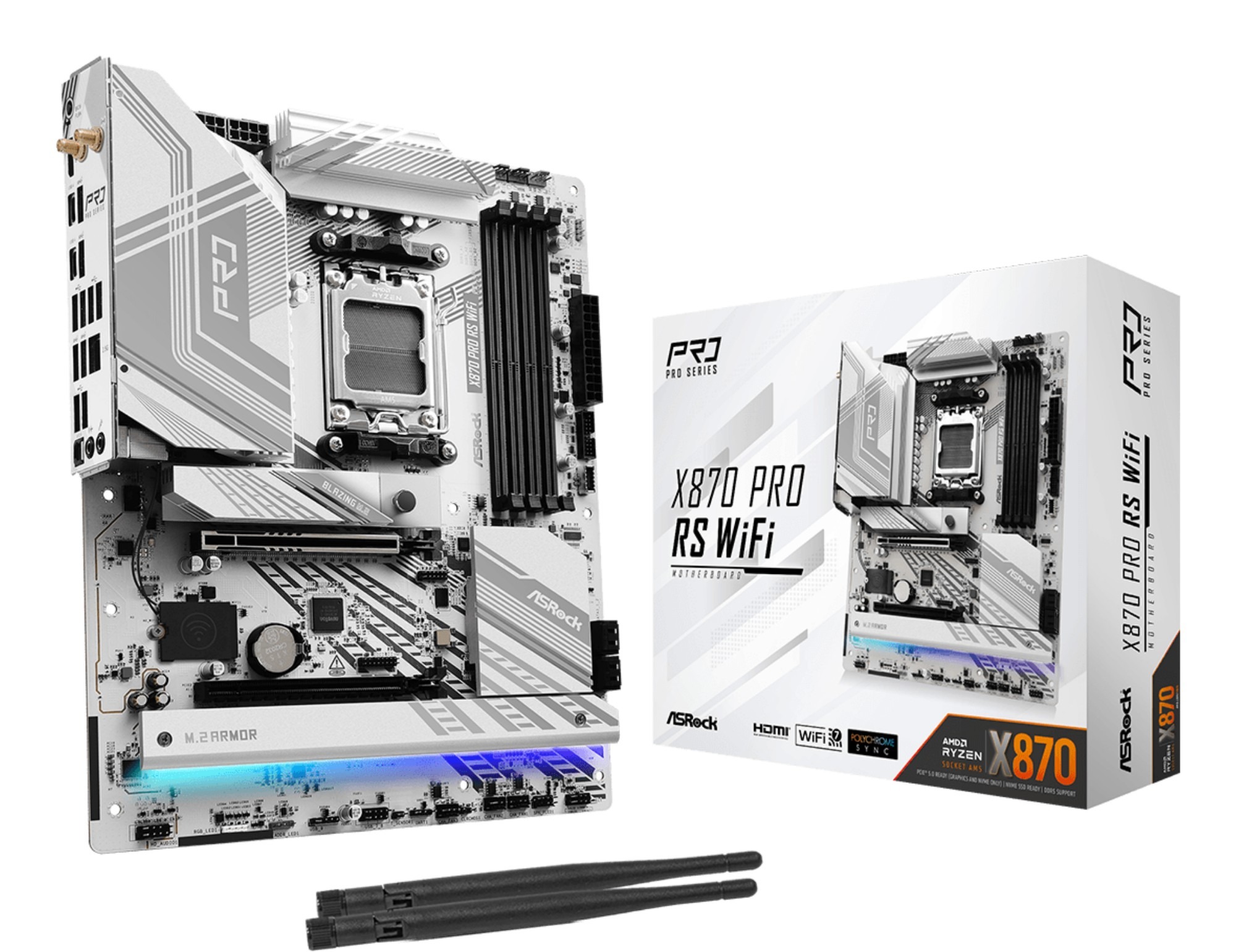 Asrock X870 Pro RS WiFi AM5 ATX Motherboard A