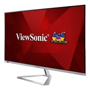 ViewSonic VX3276-2K-MHD-2 32-inch IPS QHD Monitor with 103% sRGB, 2x HDMI, DisplayPort, Mini DisplayPort, Eye Care for Work and Entertainment at Home