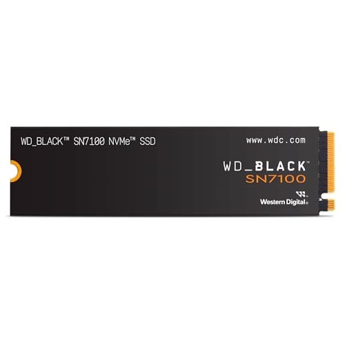 WD_BLACK SN7100 1TB NVMe SSD, M.2 2280, Read speeds up to 7250 MB/s, Write Speed up to 6,900 MB/s, Next Gen TLC 3D NAND, WD_BLACK DASHBOARD, For Laptops, handheld gaming devices