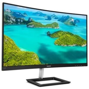 Philips 325E1C- 32 inch QHD Curved Monitor, 75Hz, 4ms, VA, AMD FreeSync, Flicker Free, Smart Image (2560 x 1440, 250 cd/m, HDMI 1.4/VGA/.DP 1.2)