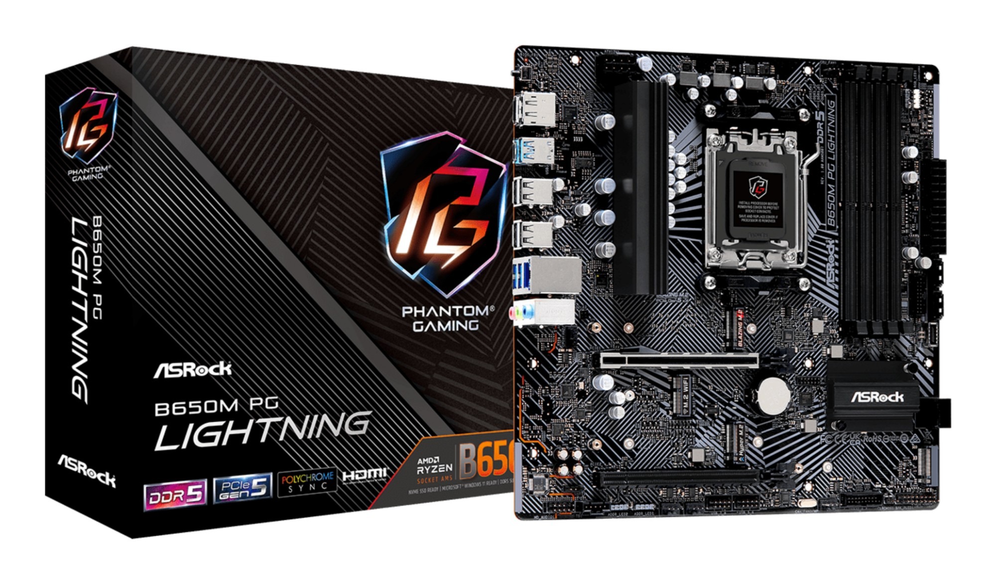 Asrock B650M PG Lightning AMD Socket AM5 AM