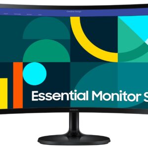 Samsung HDMI VGA FHD 24" Curved Monitor - Black