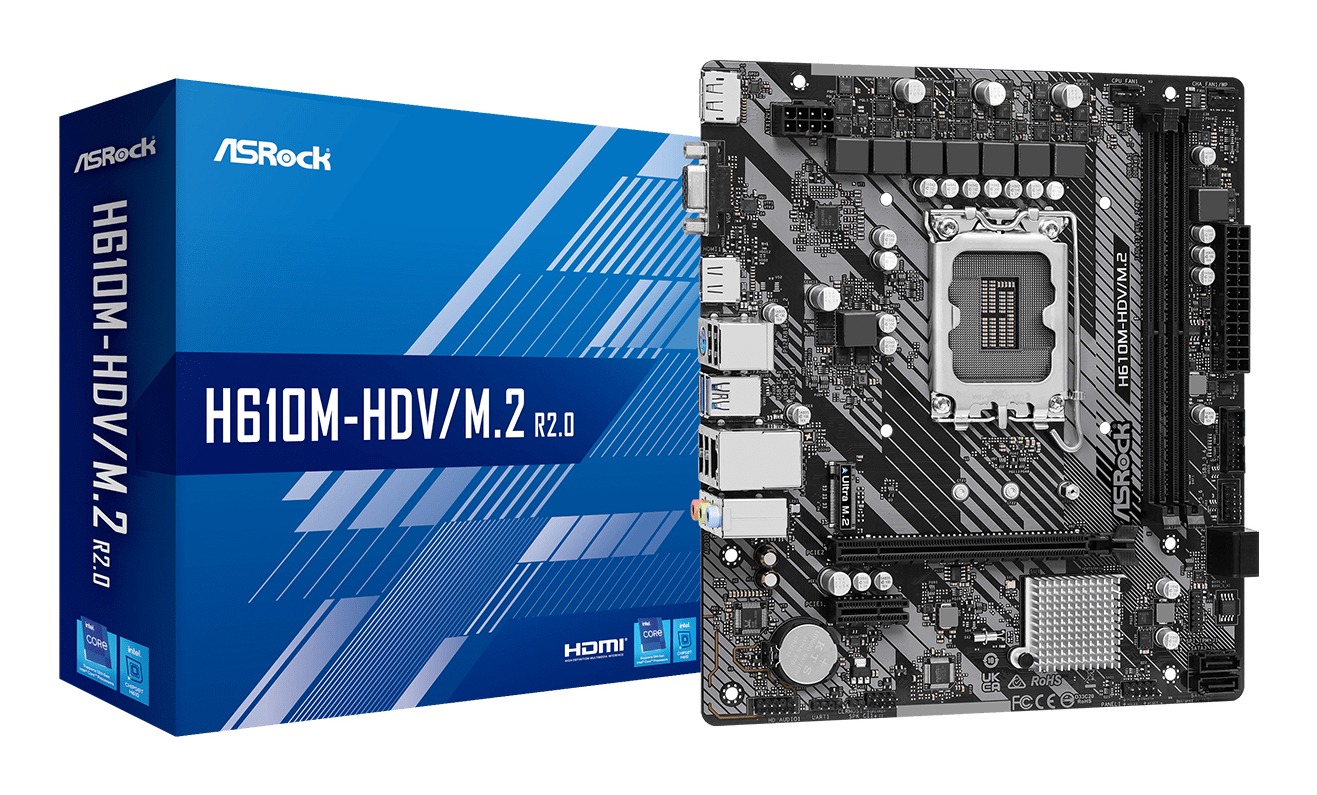 ASRock H610M-HDV/M.2 R2.0 Intel LGA 1700 In