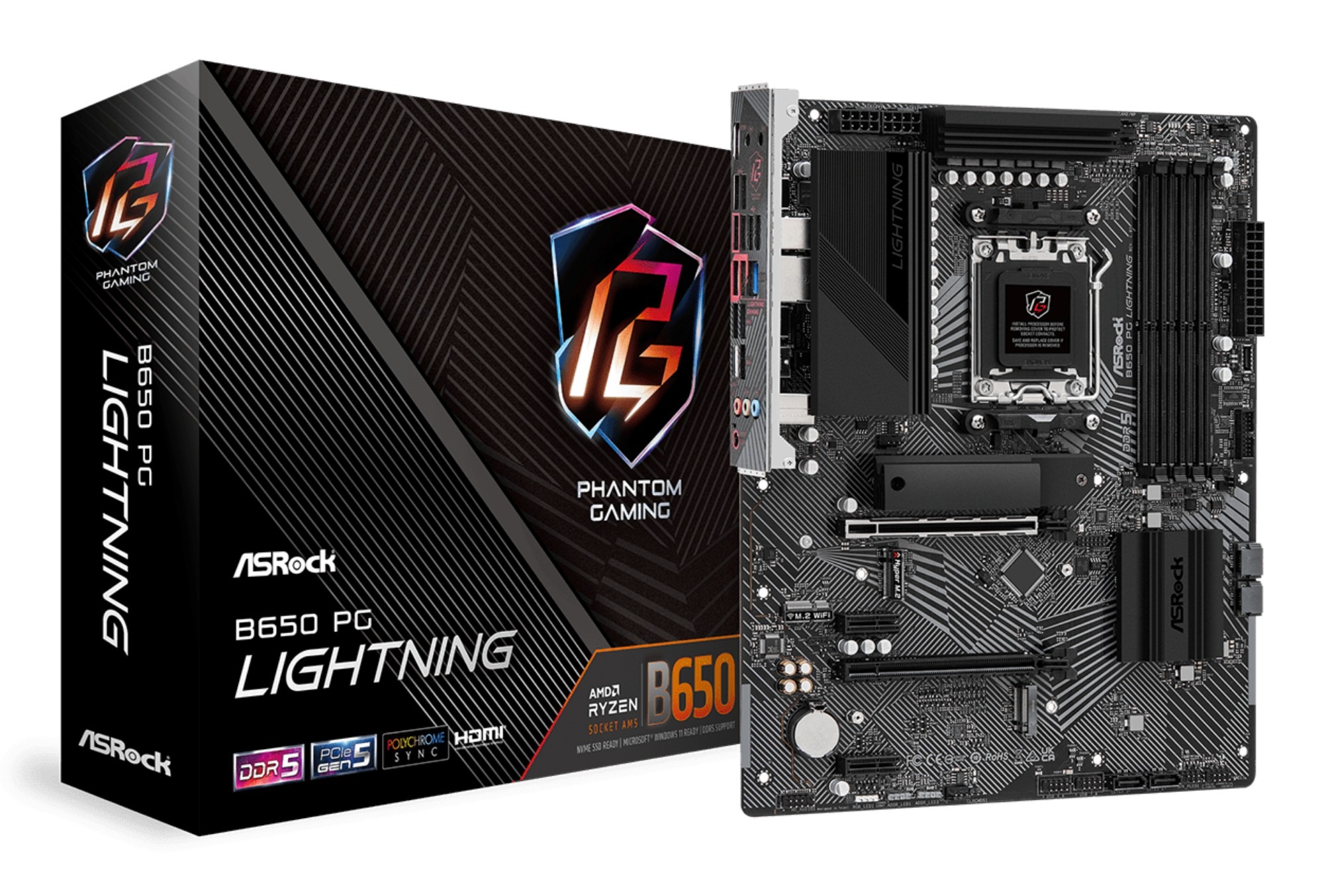 ASRock B650 PG Lightning AMD Socket AM5 DDR