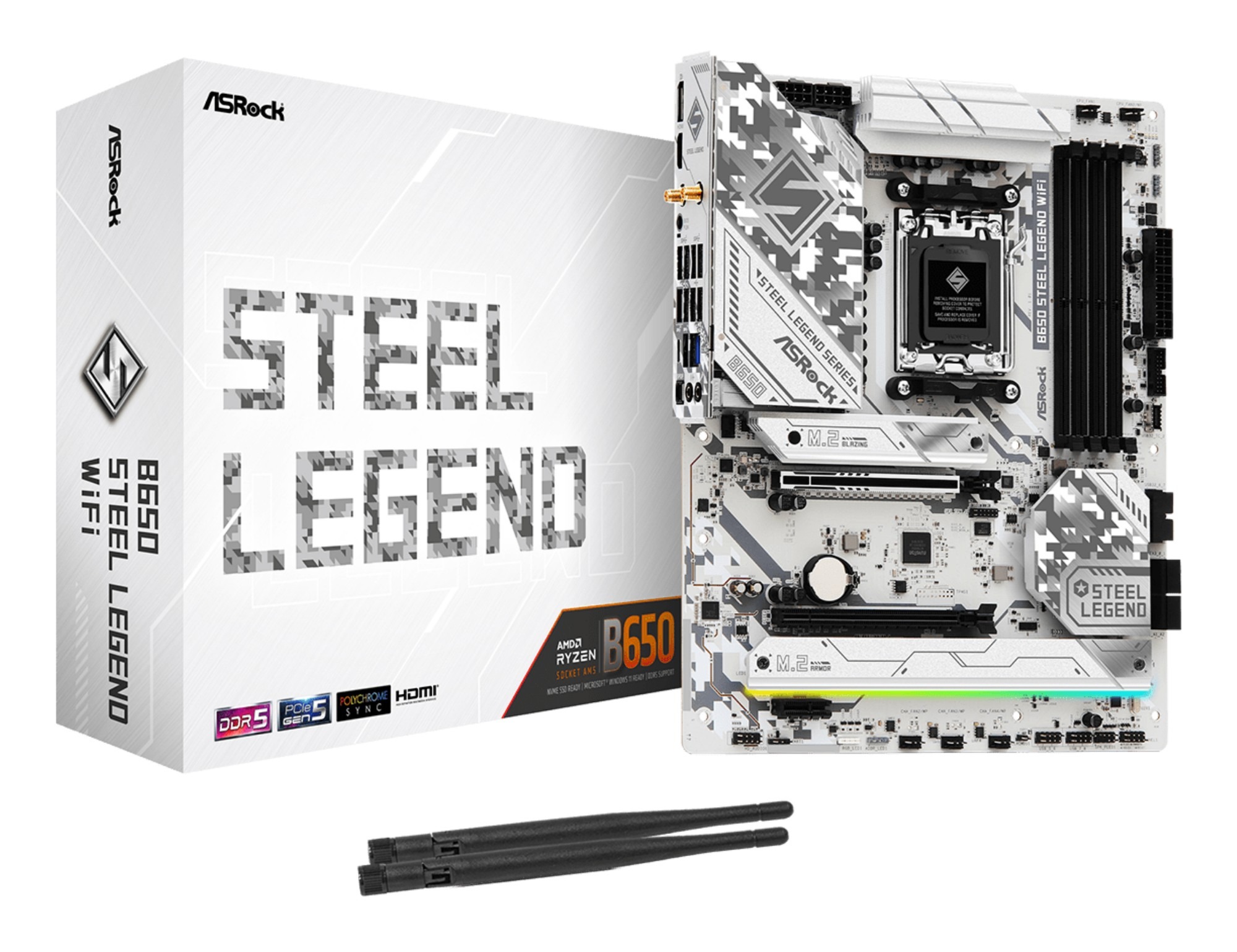 Asrock B650 Steel Legend WiFi AM5 ATX Motherboa
