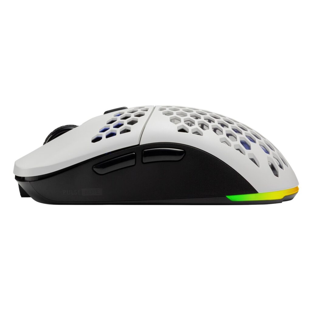 Tecware Pulse Elite Lightweight RGB Wireless Gaming Mouse with Interchangeable Black & White Honeycomb Shells included