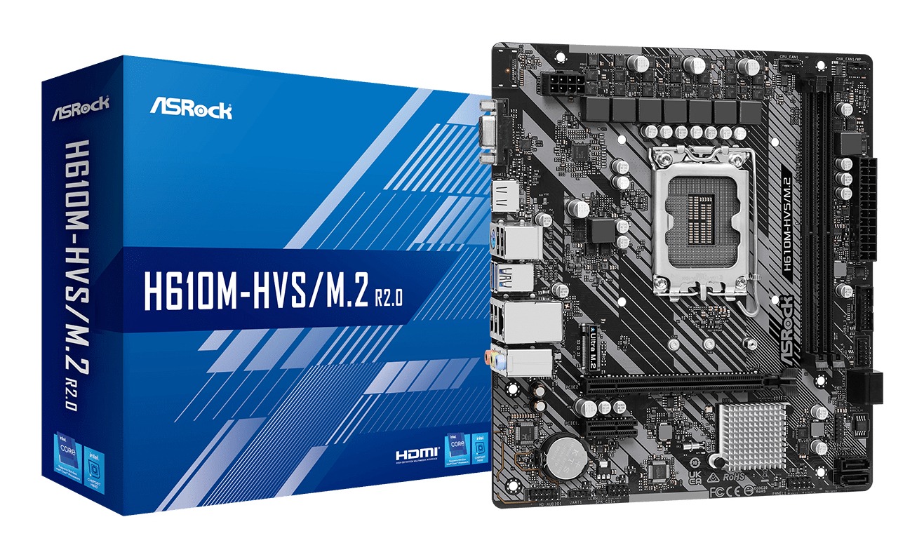 ASRock H610M-HVS/M.2 R2.0 Intel LGA 1700 In