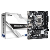 Asrock B760M-HDV/M.2 D4, Intel B760, 1700, Micro ATX, 2 DDR4, VGA, HDMI, DP, GB LAN, PCIe4, 2x M.2