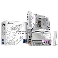 Gigabyte Z890 AORUS ELITE WIFI7 ICE Intel 1851 Socket Motherboard, ATX, 4x DDR5 Slots, 4x M.2 Sockets, 2x USB-C Port, Fitted I/O Shield, 2.5GbE LAN, Wi-Fi 7, 1x DisplayPort / 1x HDMI / 1x USB-C (USB4)