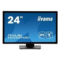 iiyama PROLITE T2452MSC-B1  24 inch IPS Monitor, Full HD, 5ms, USB Hubx2, HDMI, DisplayPort, 60Hz, Speakers, Black, ACR, Internal PSU