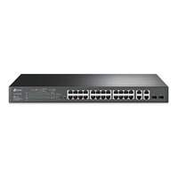 TP-Link TL-SL2428P 24-Port Metal 10/100Mbps + 4-Port Gigabit Smart Switch with 24-Port PoE+ (250W)