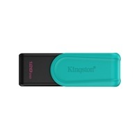 Kingston DataTraveler Exodia S DTXS/128GB USB Flash Drive, 128GB, USB 3.2, Black/Green, Swivel Cap Design