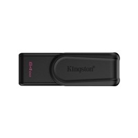 Kingston DataTraveler Exodia S DTXS/64GB USB Flash Drive, 64GB, USB 3.2,  Black, Swivel Cap Design
