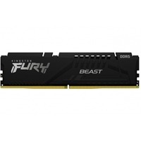 Kingston FURY Beast KF552C40BB-16 Gaming System Memory, DDR5, 5200MHz, 1 x 16Gb, Black Heatsink, 288 Pin, 1.25v, CL40