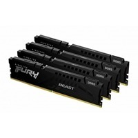 Kingston Fury Beast KF556C40BBK4-128 128GB 32GB (32GB 4G x 64-Bit x 4 pcs.) DDR5-5600 CL40 288-Pin DIMM Kit