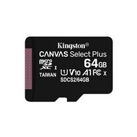 Kingston Canvas Select Plus SDCS2/64GBSP 64GB Micro SD UHS-I (U1) Flash Card, NO Adapter